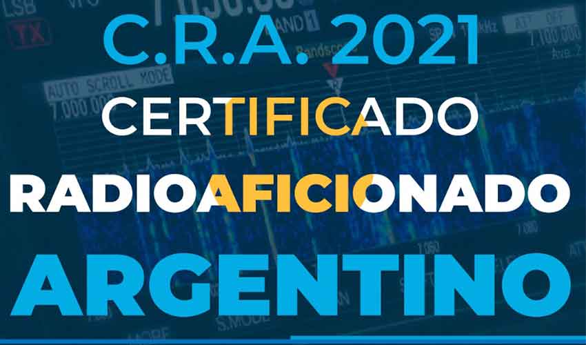 Certificado Radioaficionado Argentino (2021)