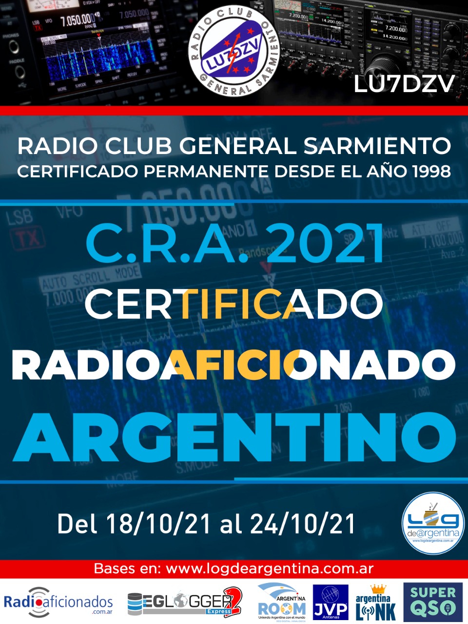 Certificado Radioaficionado Argentino (2021)