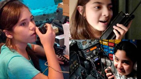 Nuevos radioaficionados: Se destacan 4 niñas de entre 10 y 14 años