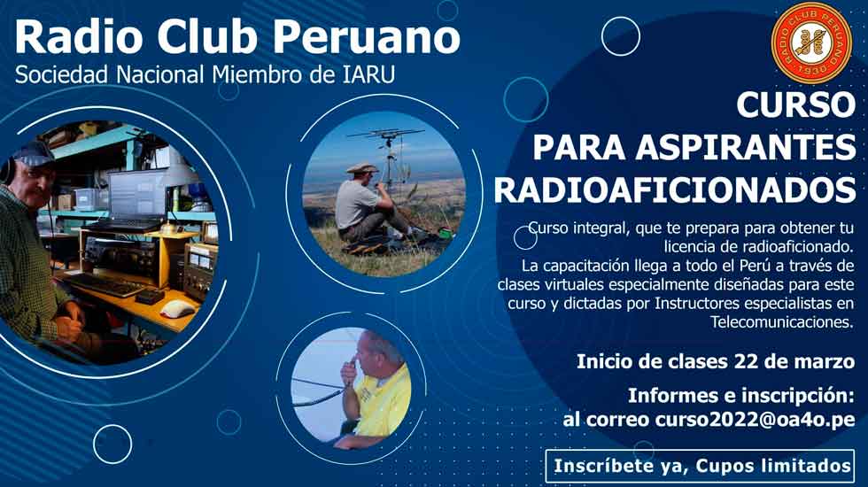 Perú: Curso Aspirantes a Radioaficionados