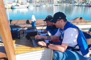 Radioaficionados trasmitieron desde el pailebote "Pascual Flores"