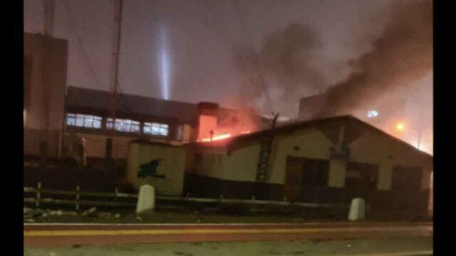 Incendio en el club de radioaficionados de Ushuaia