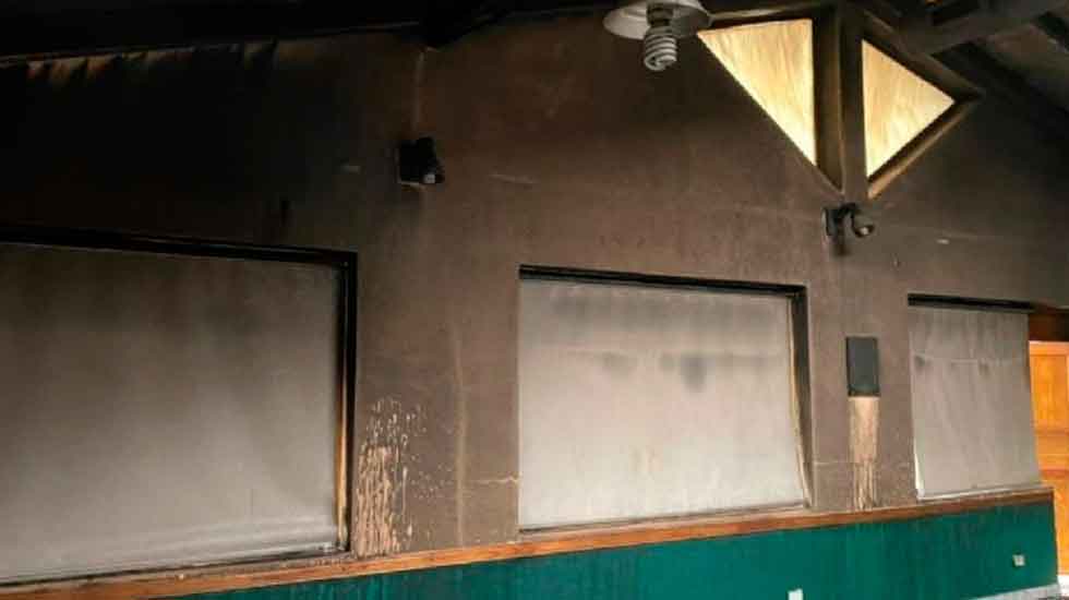 Así quedó el club de radioaficionados de Ushuaia tras el incendio
