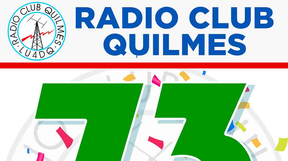 Certificado: 73º Aniversario Radio Club Quilmes