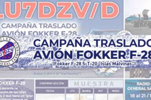 LU7DVZ: Campaña de traslado avión Fokker F-28