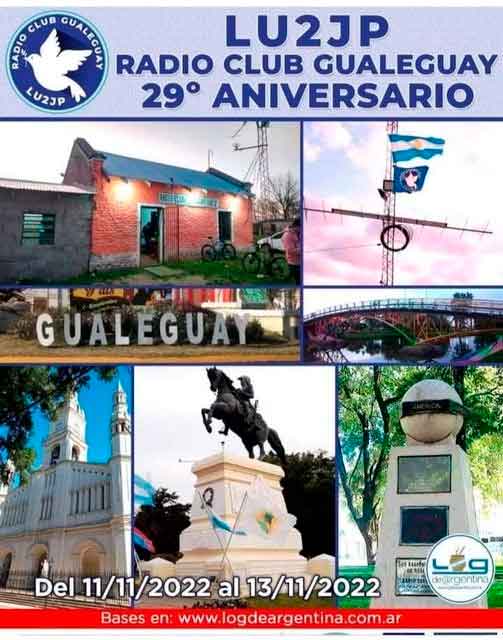 LU2JP: 29º Aniversario Radio Club Gualeguay