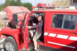 El Radio Club Trelew colaboro con los Bomberos Voluntarios de Camarones