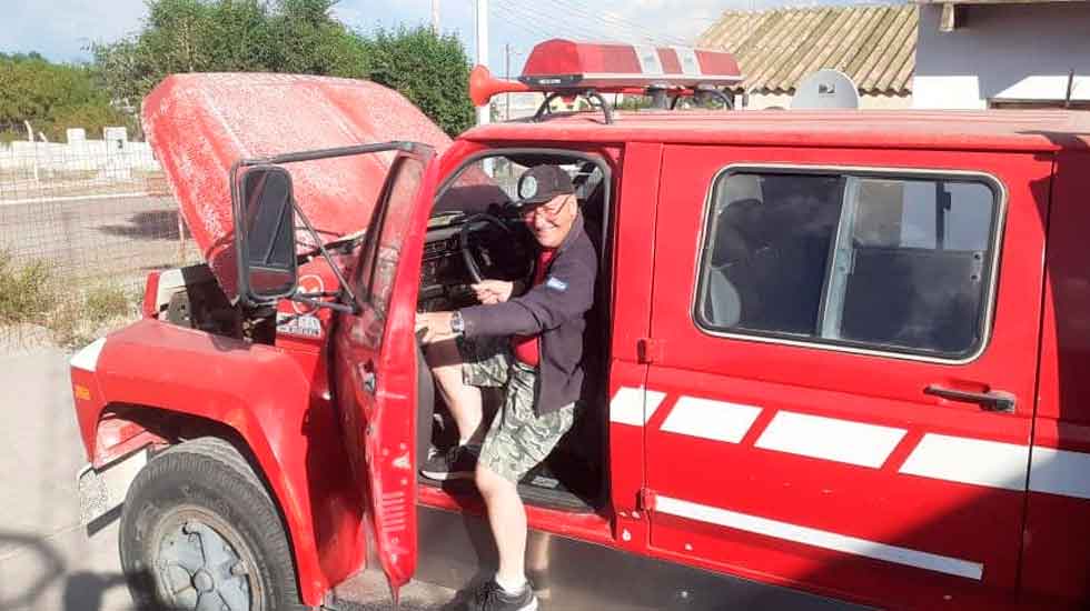 El Radio Club Trelew colaboro con los Bomberos Voluntarios de Camarones