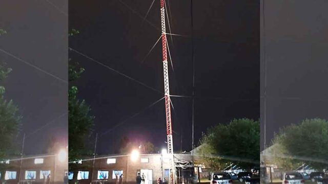 El radio Club Rosario cuenta con una nueva torre de 60 metros