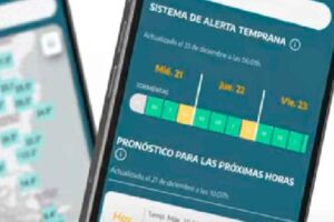 El Servicio Meteorológico Nacional presentó la "APP del tiempo"