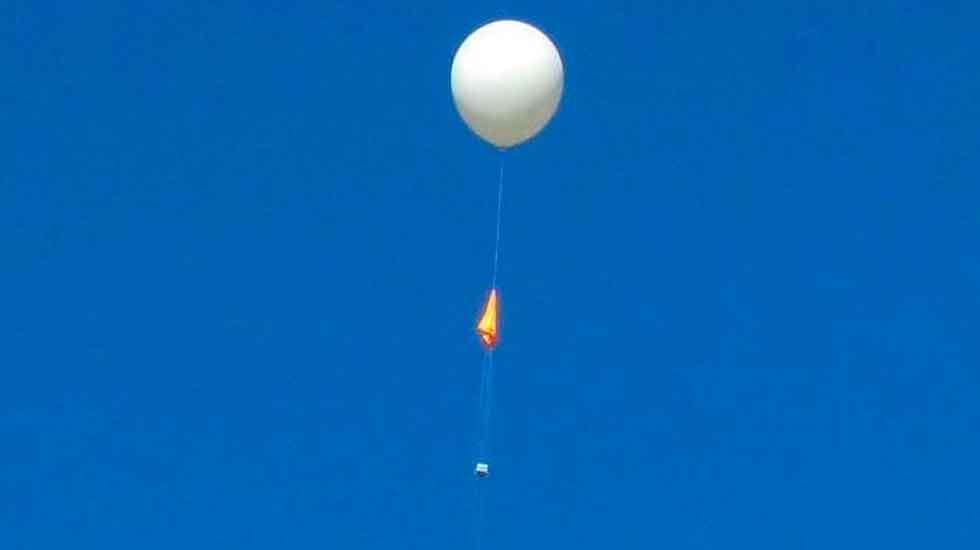 Un club de radioaficionados sospecha que la Fuerza Aérea derribo uno de sus globos