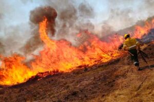 LU6DJ: El Radio Club "San Pedro" colaborando en incendios forestales