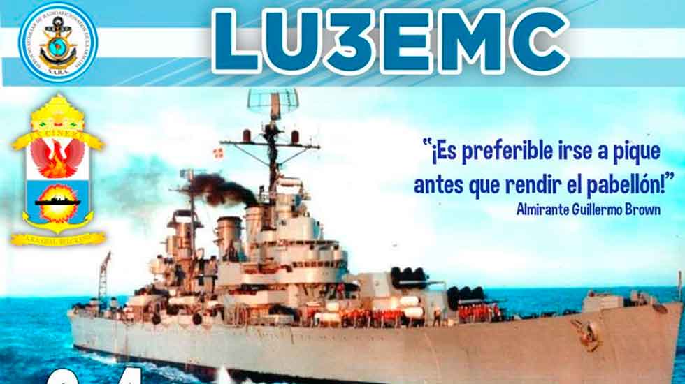 QSL CONMEMORATIVA DIGITAL : CRUCERO ARA GENERAL BELGRANO