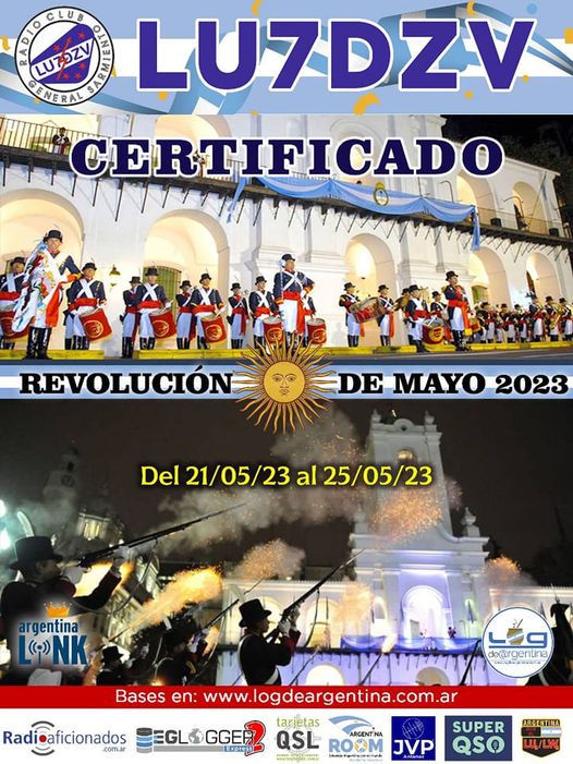 LU7DZV: Conmemoración de la Revolución de Mayo de 1810