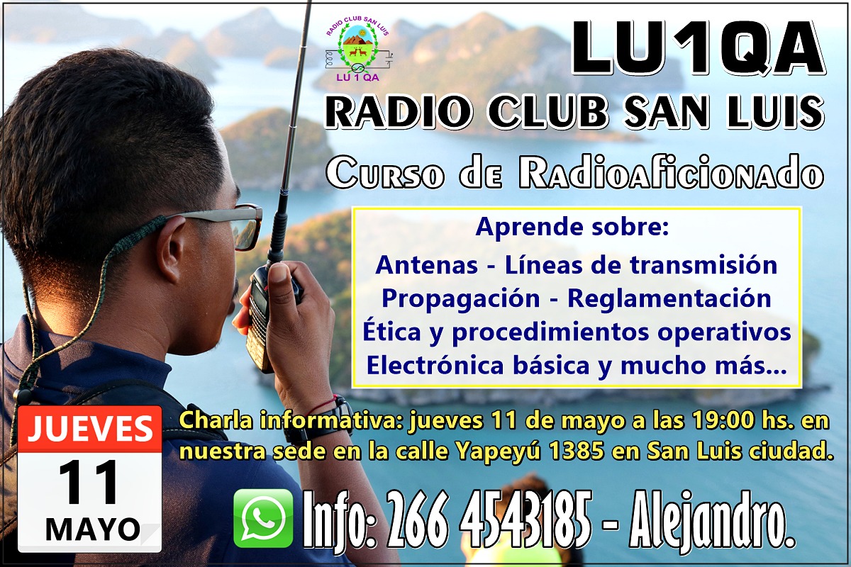 Radio Club San Luis: Curso para aspirantes a radioaficionados