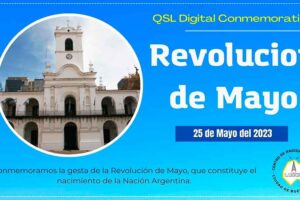 QSL Conmemorativa por el 25 de Mayo de 1810