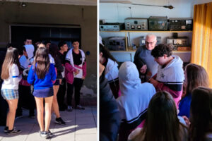 Estudiantes visitaron el Centro de Radioaficionados Ciudad de Buenos Aires