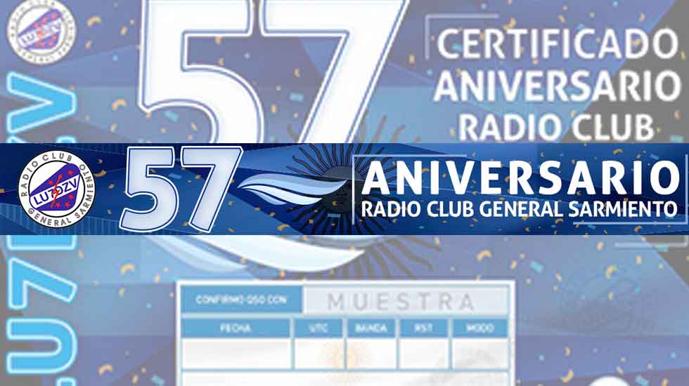 LU7DZV: 57º Aniversario Radio Club General Sarmiento