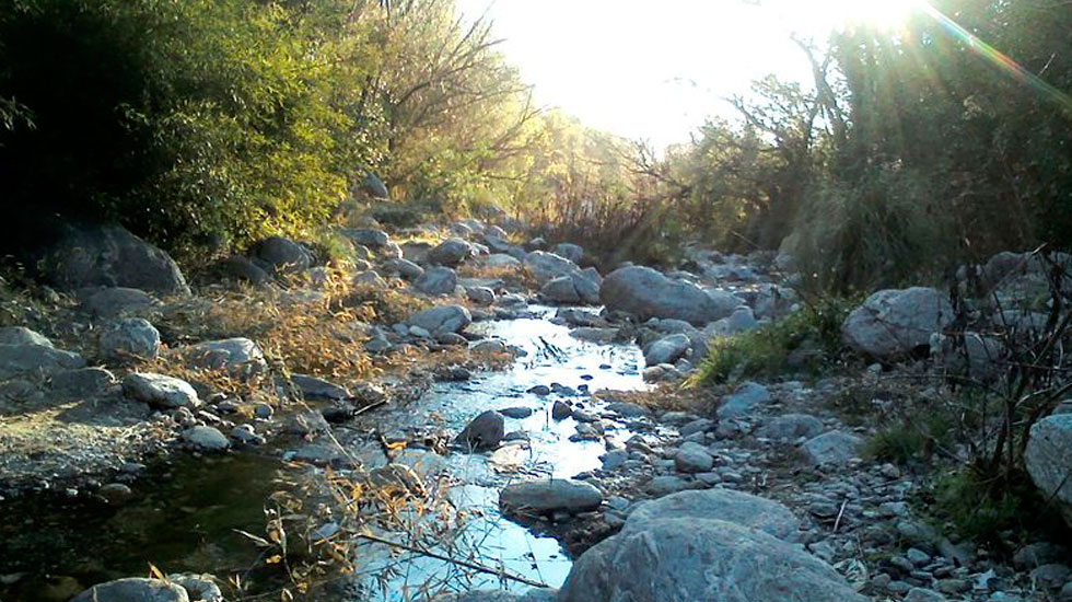 San Luis: Activación del arroyo piedras blancas