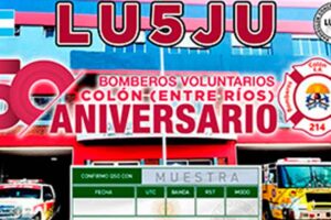 LU5JU: 50º Aniversario de Bomberos Voluntarios de Colón