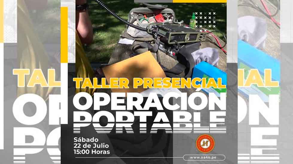 TALLER PRESENCIAL "OPERACIÓN PORTABLE"