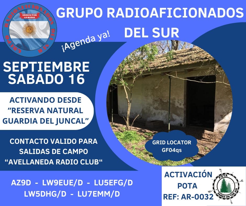 Grupo de Radioaficionados del Sur: Activación POTA