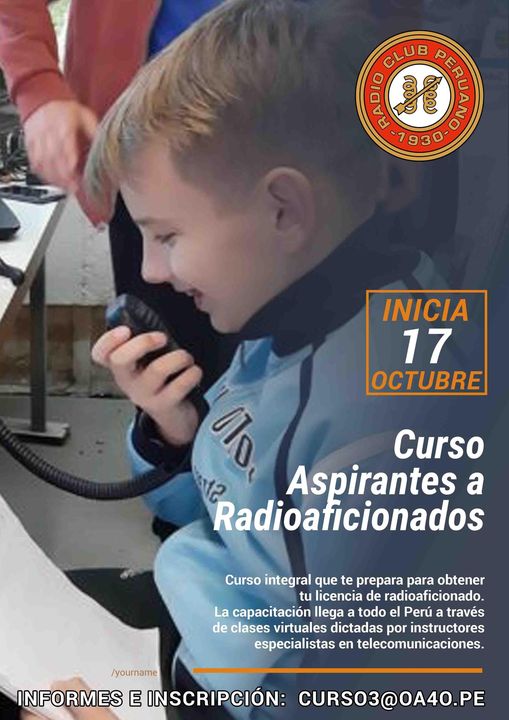 Radio Club Peruano: Curso de formación de aspirantes a radioaficionados