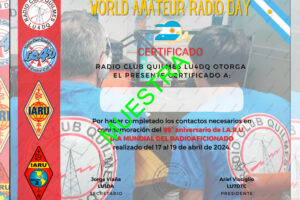 Aniversario IARU - Día Mundial del Radioaficionado