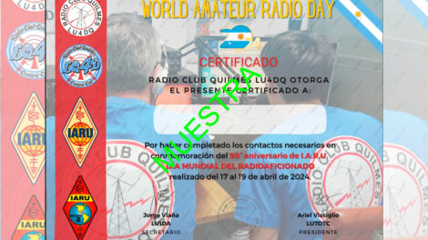 Aniversario IARU - Día Mundial del Radioaficionado