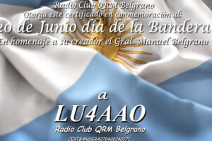 Certificado y QSL Día de la Bandera 2024