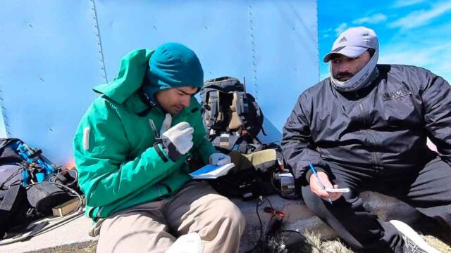 Radioaficionados de San Rafael activan por primera vez la zona sur el Cerro Diamante